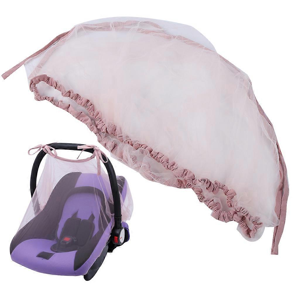 Baby Stroller Mosquito Net Pushchair Breathable Protective Anti Mosquito Net for SummerPink