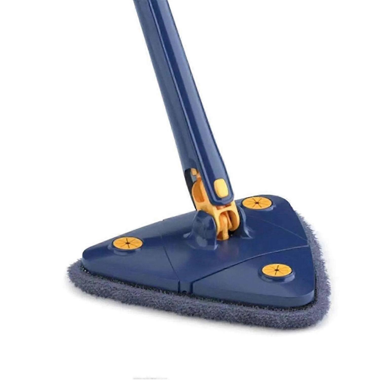360°Rotatable Triangle Cleaning Mop,with 1 Pads for Floors & Ceilings