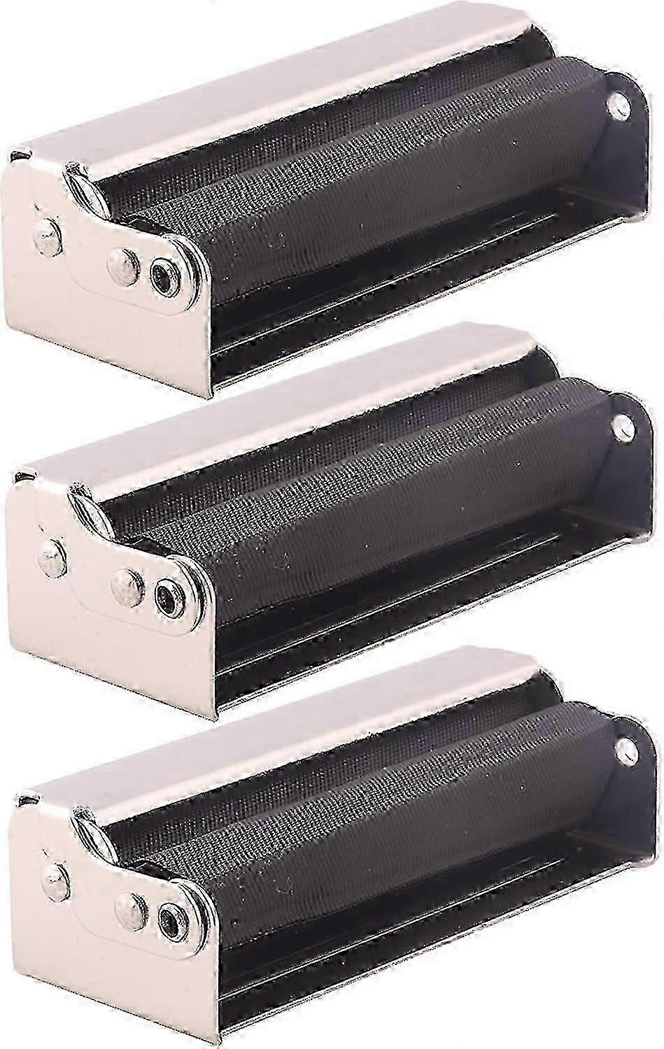 Black Metal Automatic Rolling Machine for Cigarettes - 78mm 3-Piece Set