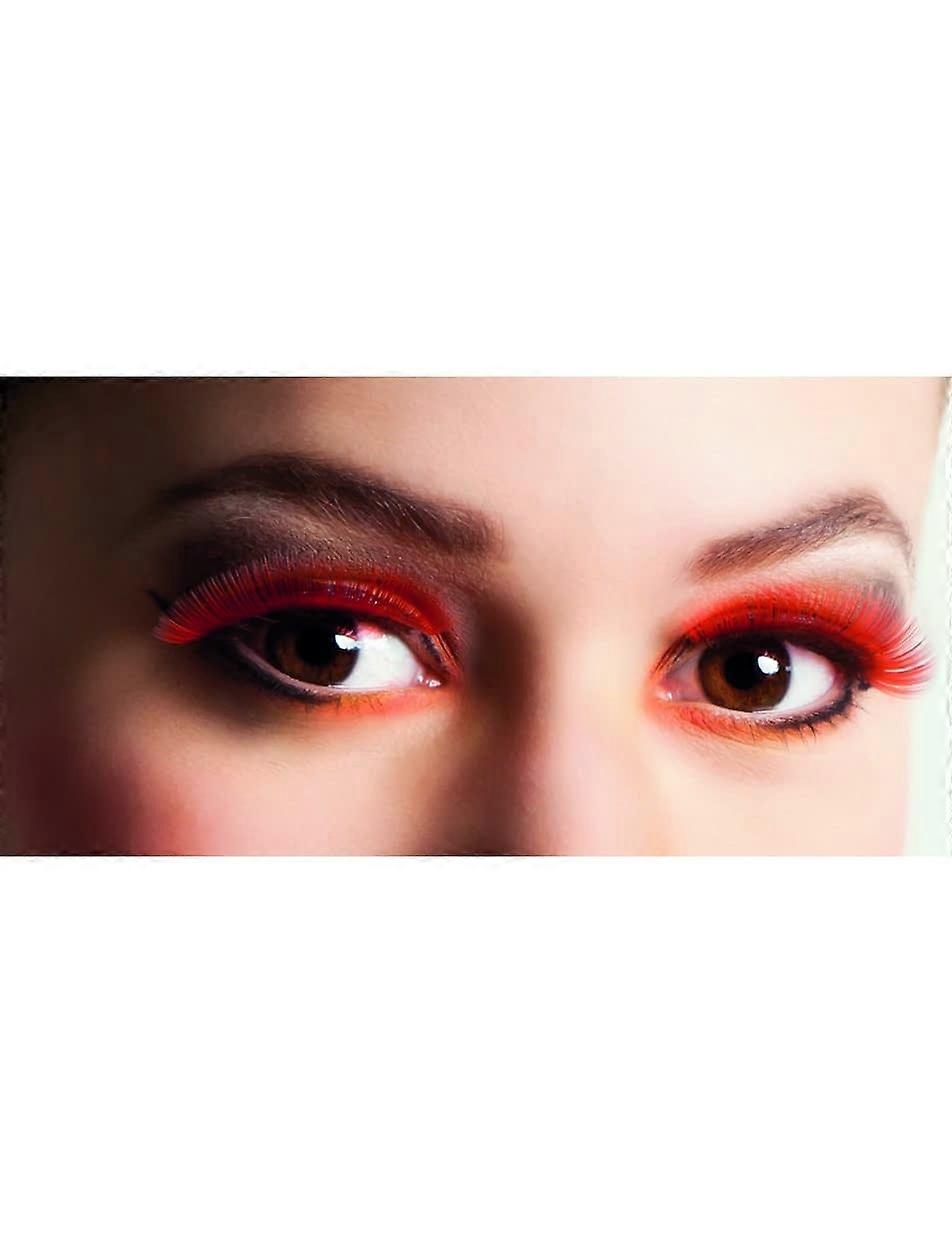 Adult short red false eyelashes