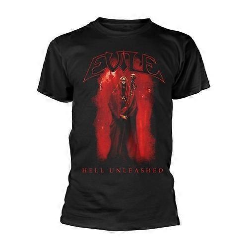 Evile Unisex Adult Hell Unleashed Back Print T-Shirt