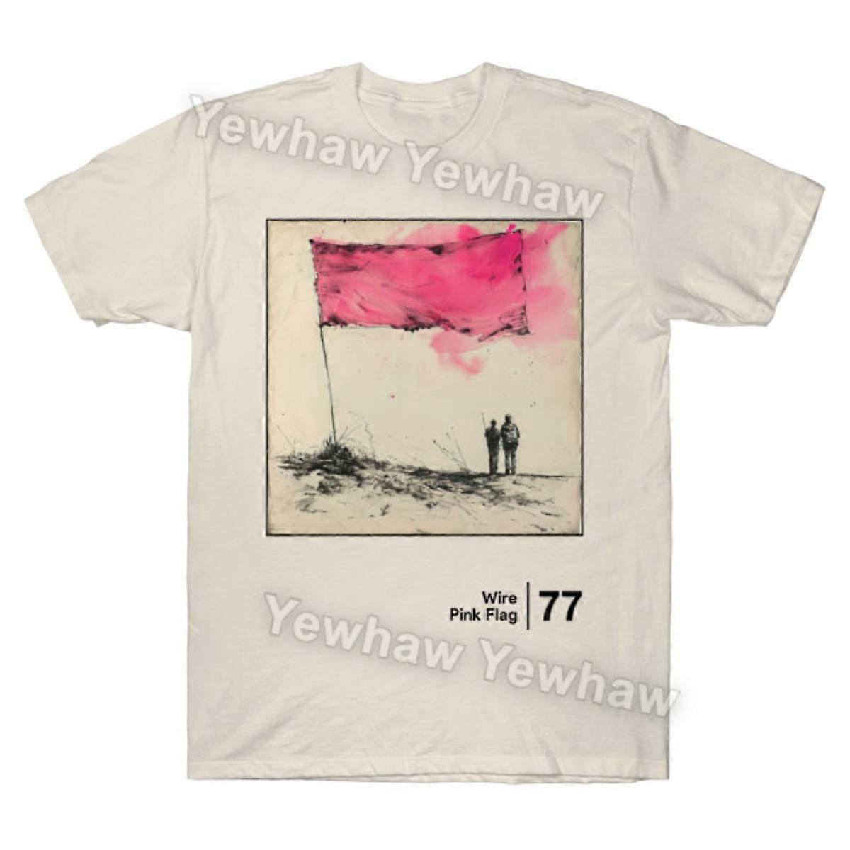 Pink Flag / Minimalist Graphic Artwork Design T-shirt Post Punk Tee