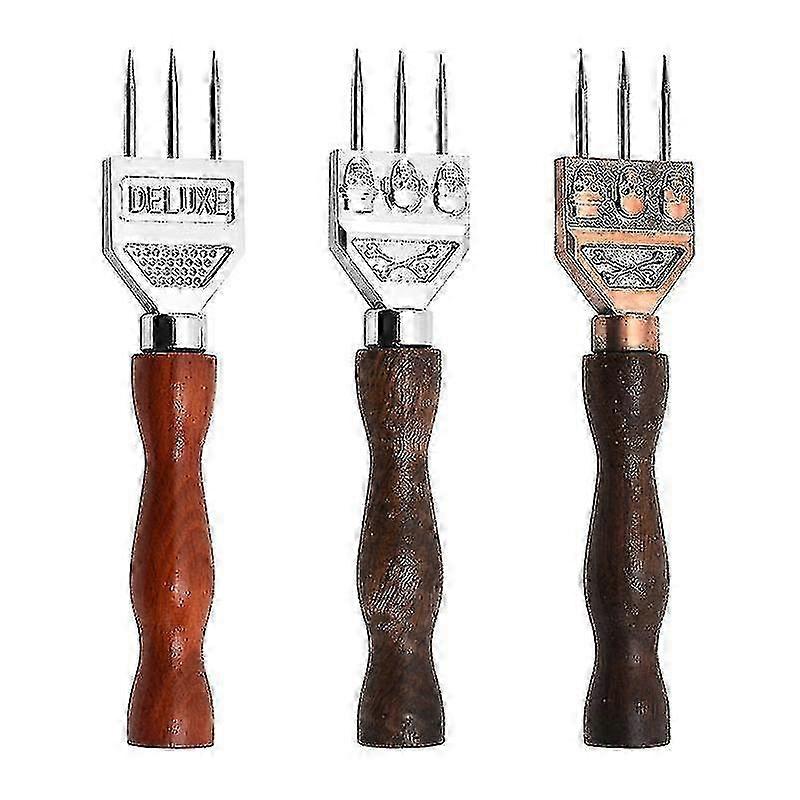 Steel Three Pronged Ice Crusher with Solid Wood Handle - Ice Pick for Bartender 1pc 2025