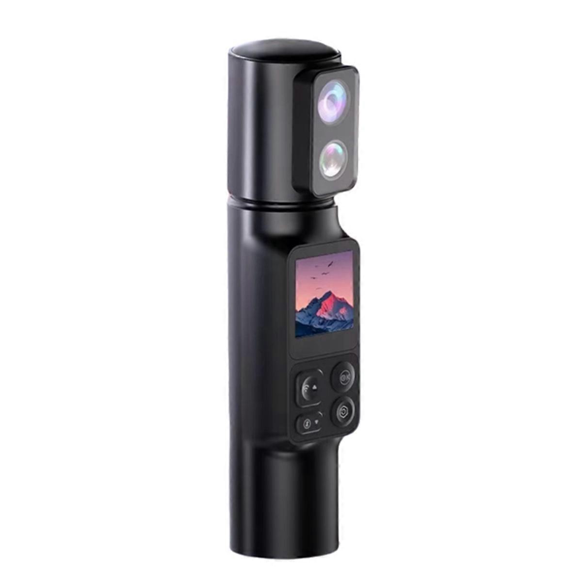 Portable Handheld 6K Action Camera EIS 5X Zoom 350 Rotatable Dual Lens Wifi Pocket Camera DV Scree