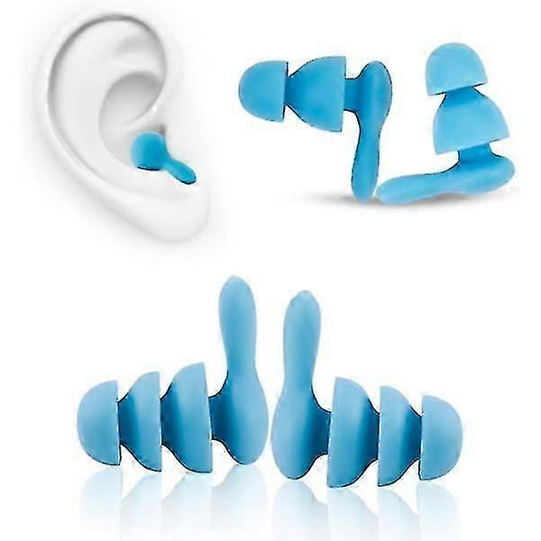 Soft Reusable Silicone Earplugs for Sleep, Swimming & Noise Reduction 2025