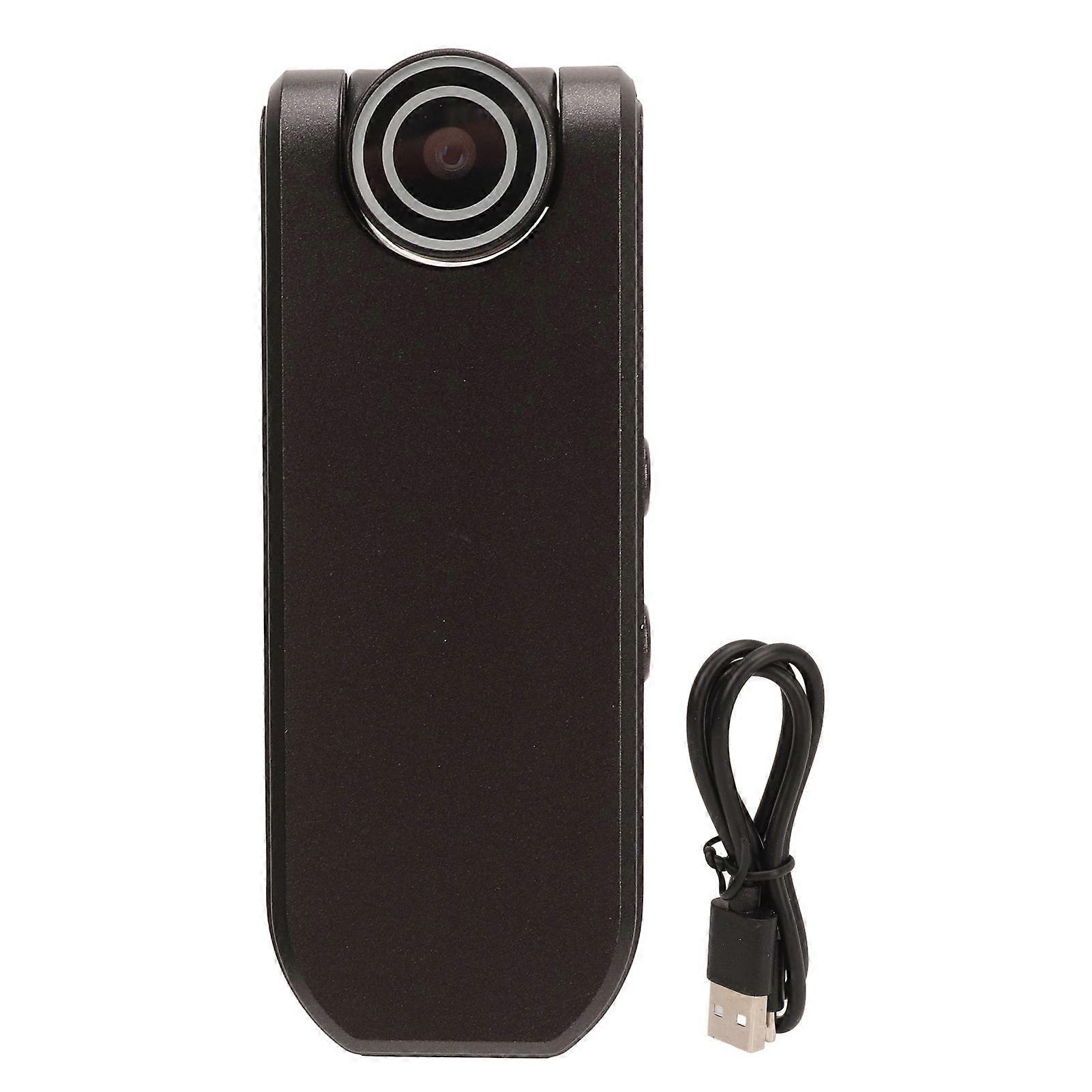 Caméra vidéo corporelle 4K Vision nocturne WiFi Compact Type C 1800mAh Batterie Objectif rotatif Caméra vidéo de poche portable pour la police