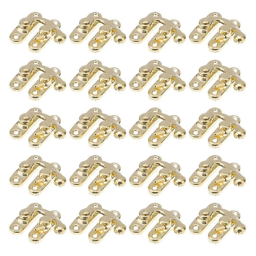 Golden Metal Hasp Clasp Antique Box Toggle Latch for Door Use 100Pcs