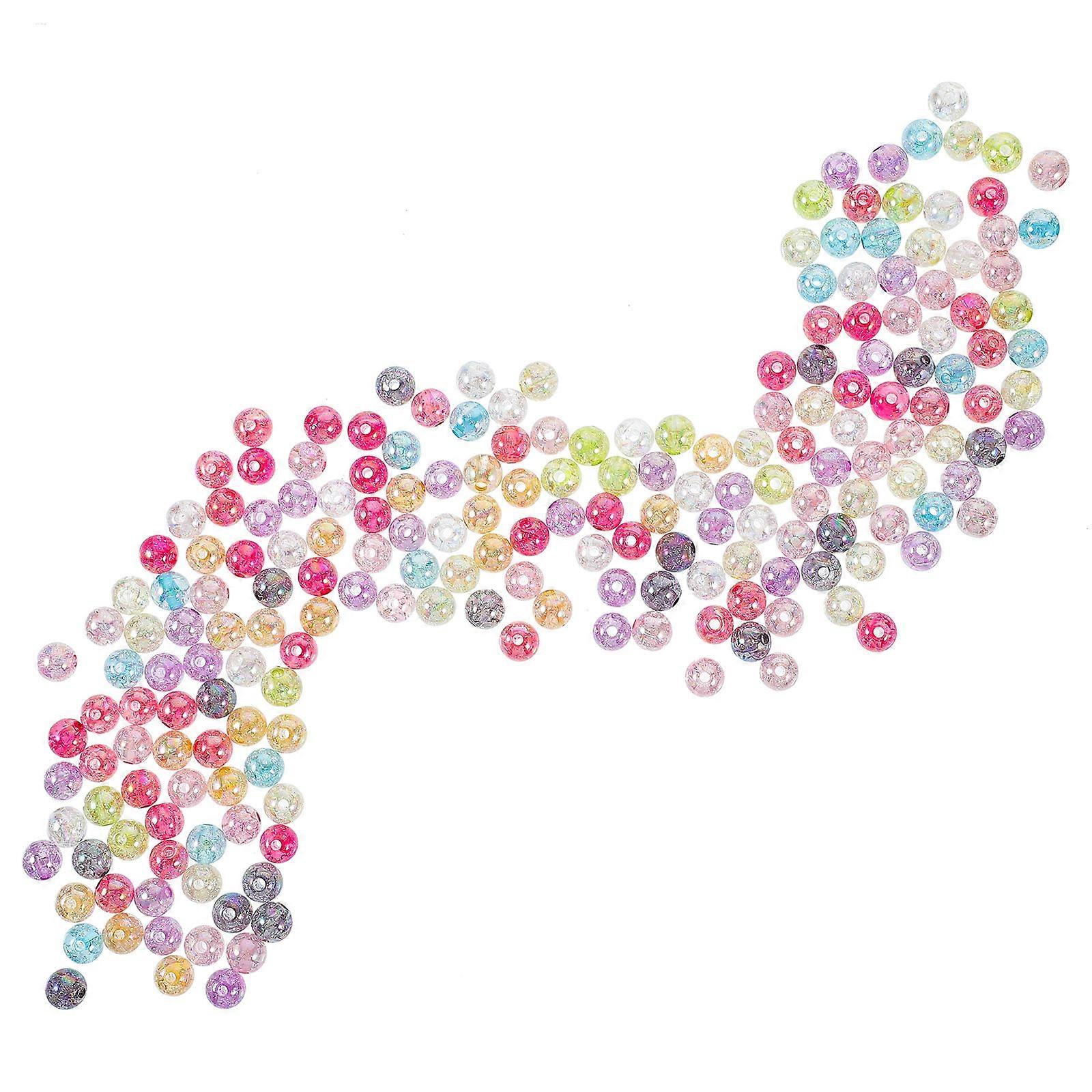 Assorted Color Acrylic Beads for DIY Crafts 800Pcs Decorative Loose Beads