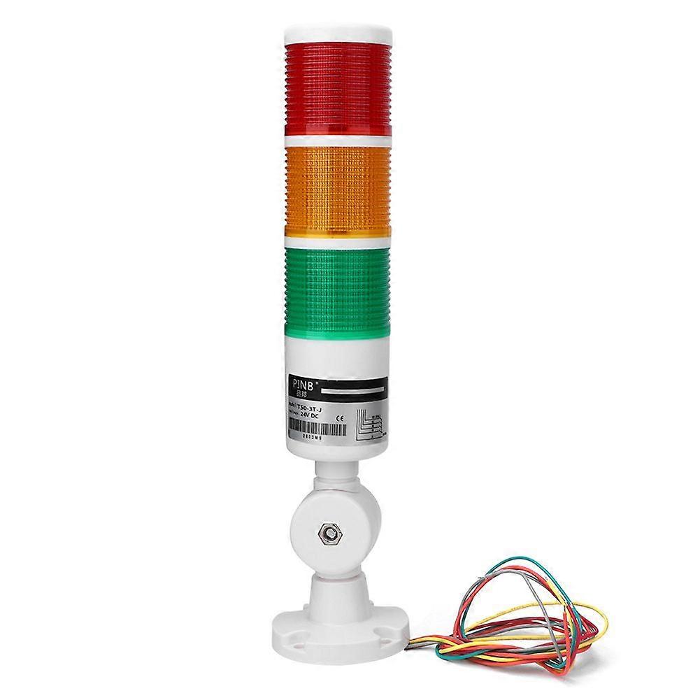 24V Alarm Caution Light 3 Colors with Buzz Sound CNC Machine Tool Industrial Warning Light