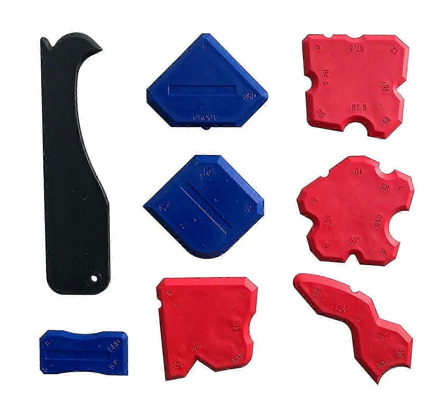 8 Pieces Silicone Sealant Finishing Tools - Silicone Smoothing Caulking Profile Line Joint Corner Tool with Caulk Remover Tool, Sealant Smoother Profi