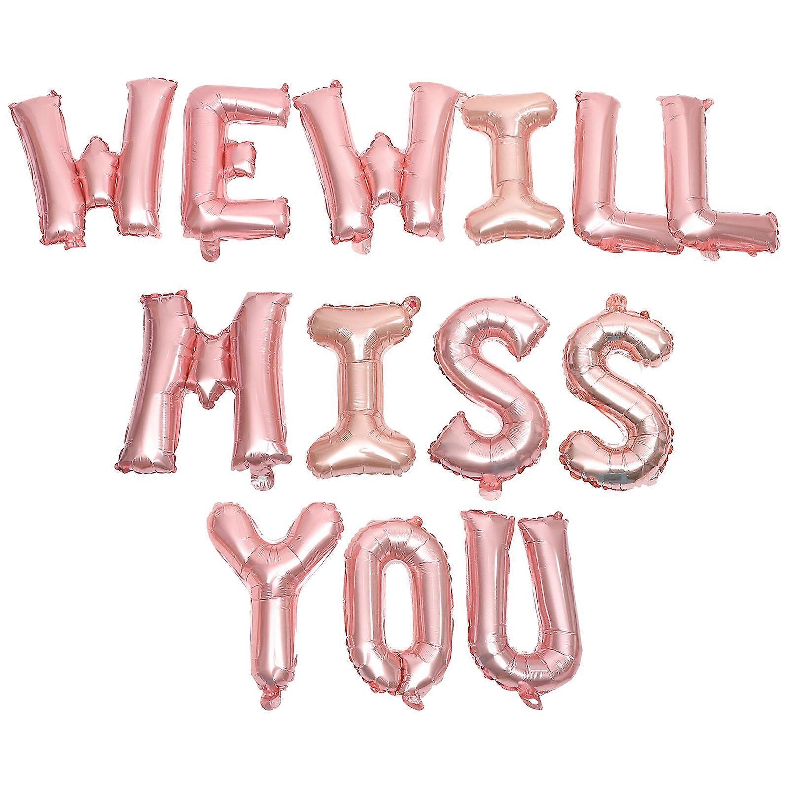 Rose Gold Graduation Foil Balloons for We Will 3Sets