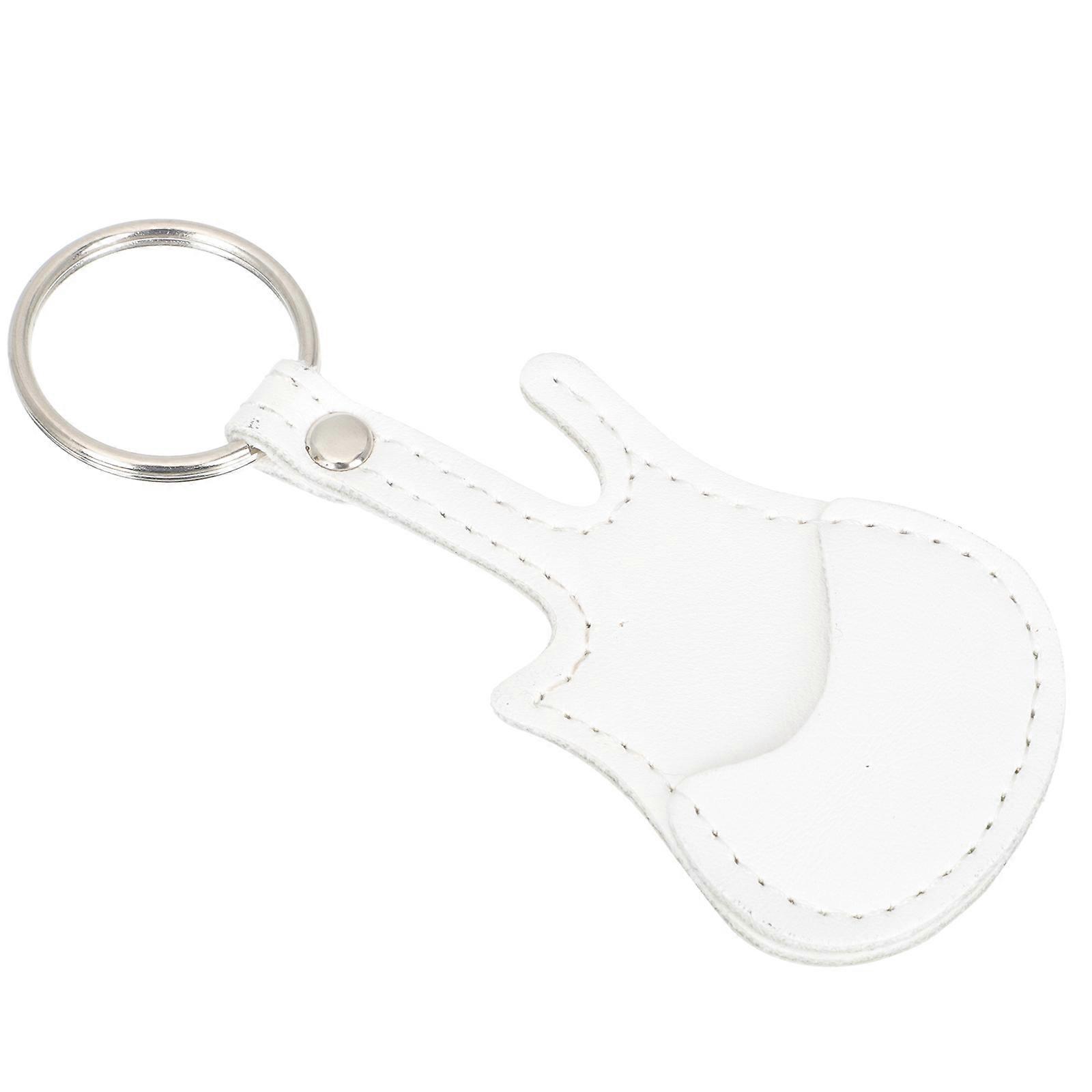 PU Guitar Picks Holder Portable Case for Guitar Picks Keychain