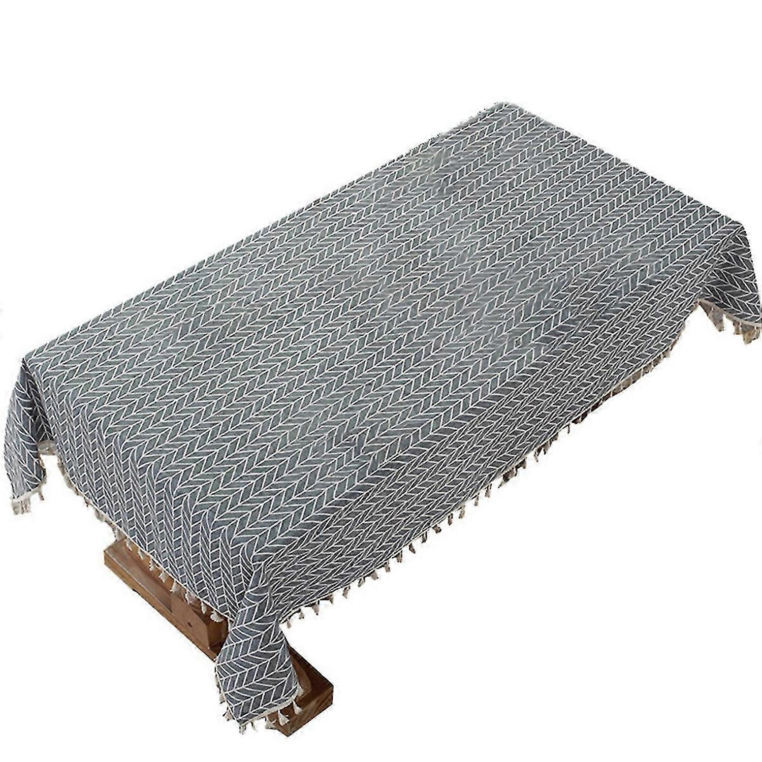 Tablecloth Arrow Pattern Dust-Proof Table Cloth Cover,140x180cm