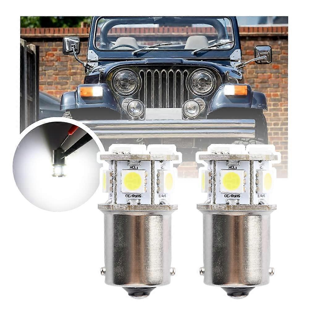 LED Parking and Position Light Bulb for 1987-1995 Jeep Wrangler YJ R10W R5W BA15S 1156 2pcs ECE Specification Sidelight DRL