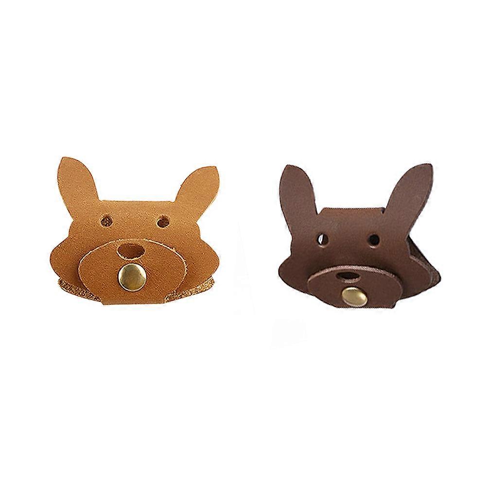 Cord Organizer for Earphone Cable Winding 2Pcs Creative Rabbit Design