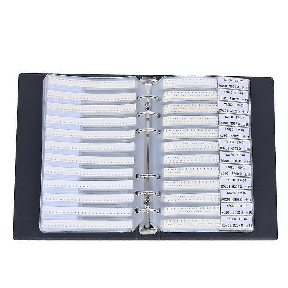 0201 170 Value Resistors Assortment Kit Electron Components Plastic Sample Book Black