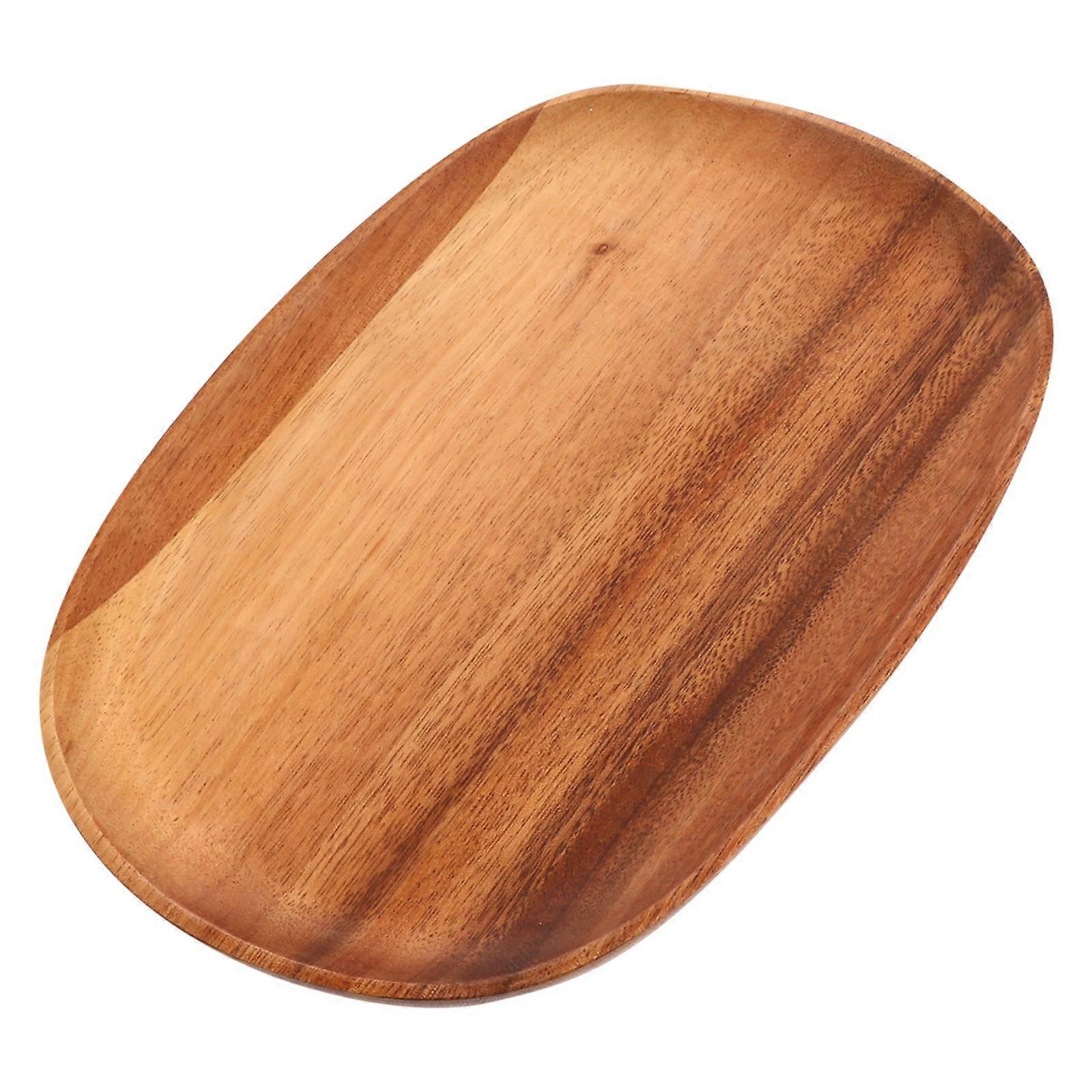 Wooden Sushi Plate for Food Serving in Japanese Style Light Brown