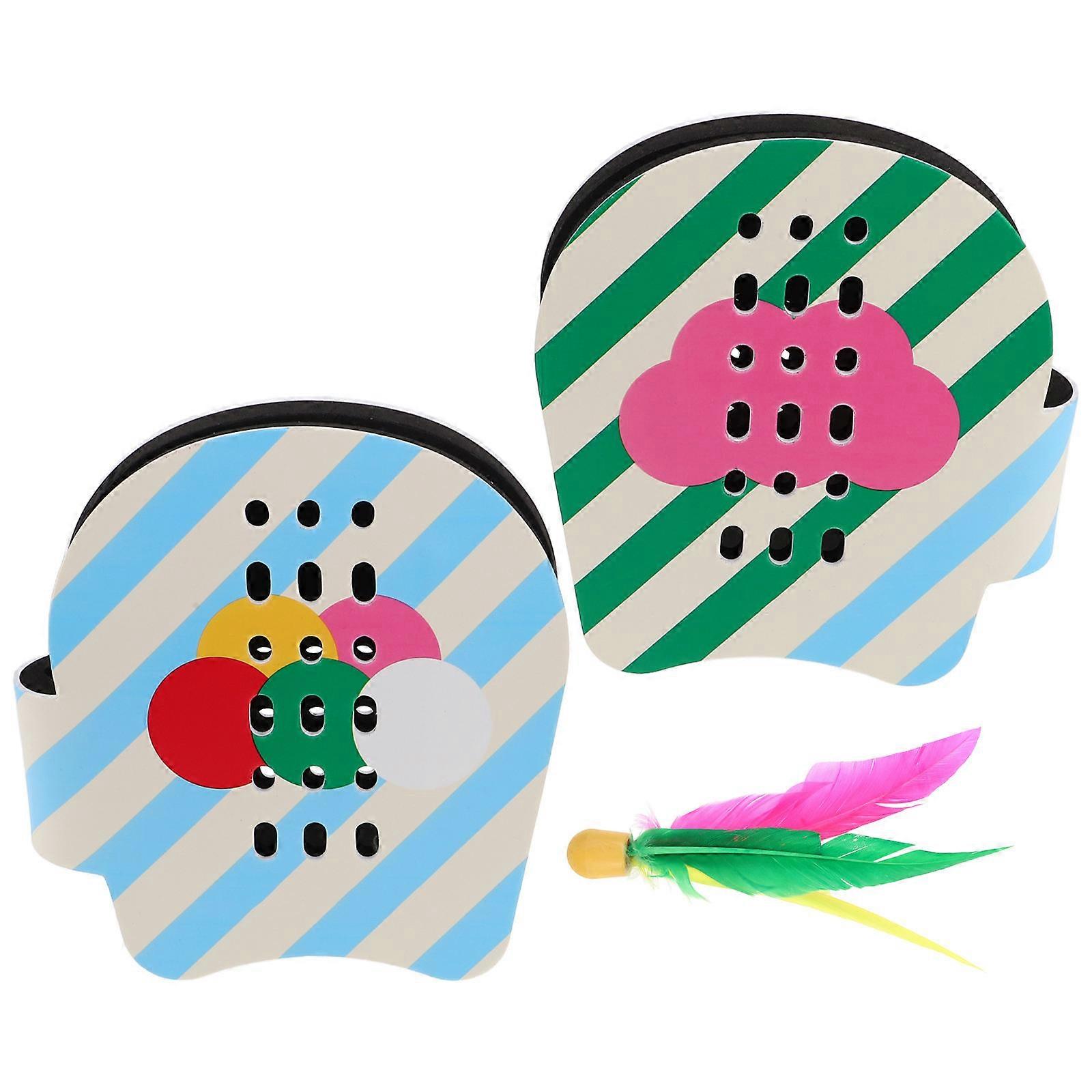 Paddles Cute Paddle Set for Indoor Activity 5Sets with Balls