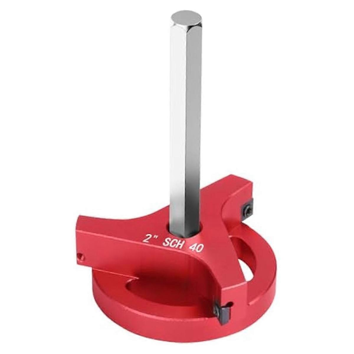 2Inch PVC Pipe Reamer Kit with 3 Square Carbide Insert, Fitting Saver, Socket Saver for SCH40, ABS, CPVC Pipe