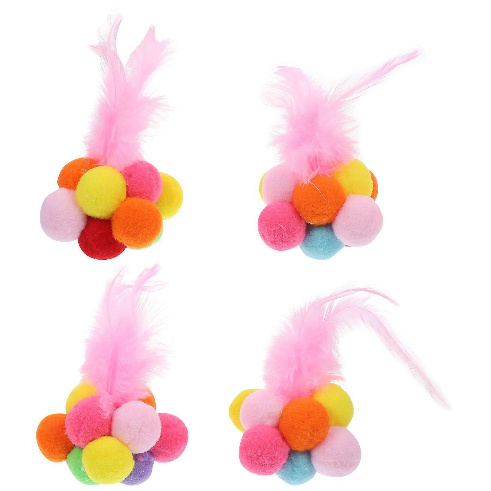 Interactive Cat Scratcher Toy 12Pcs Ball For Indoor Play Essential For Cat Owners With Durable Design