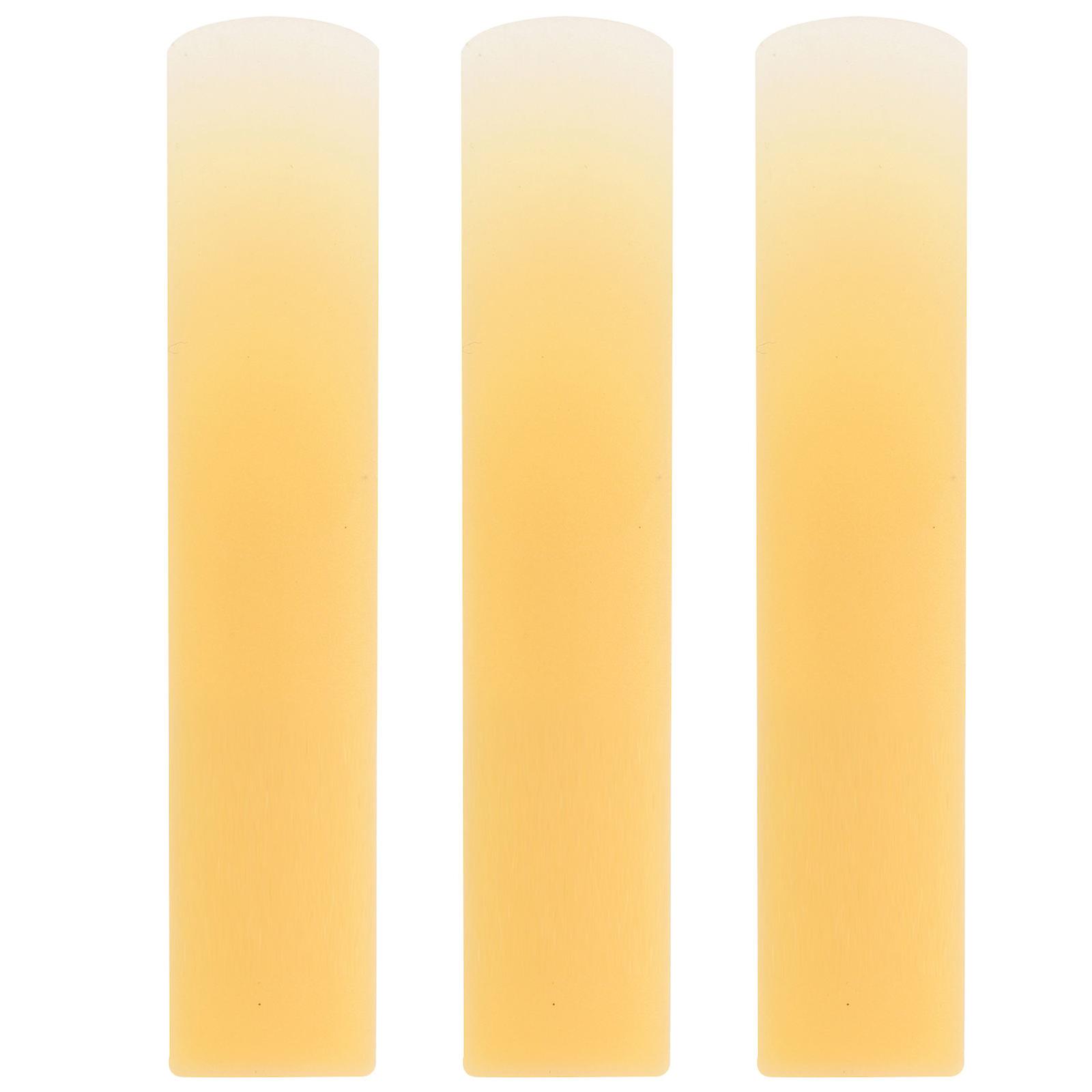 Clarinet Reeds Replacement 3Pcs Professional Clarinet Accessories Resin Material Beige Stable Sound Performance Music Practice