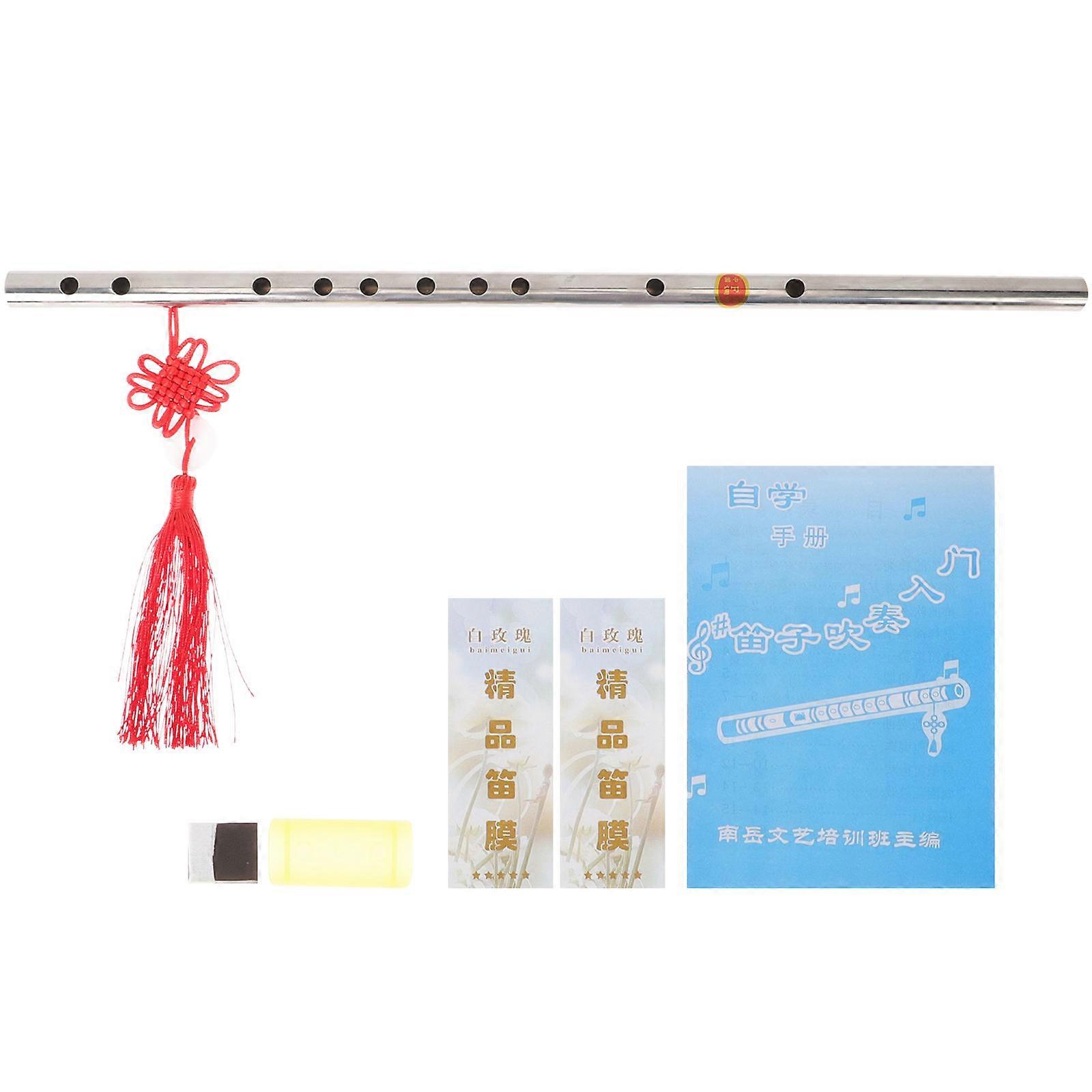 5 Sets Of Portable Chinese Style Flute Made Of Stainless Steel For Kids And Adults Perfect For Beginners Available In Multi Color