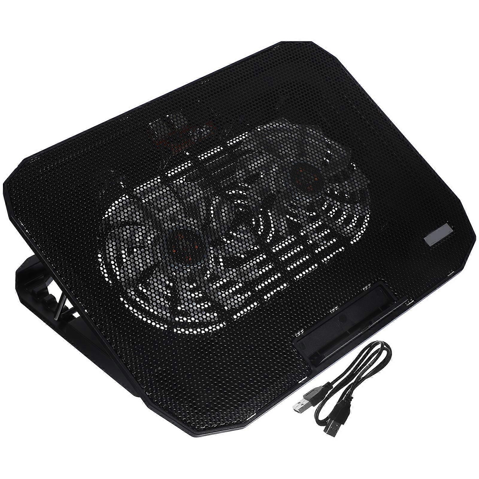 Multi-function Laptop Cooler 2Pcs Height Adjustable Laptop Stand For Gaming And Studying 14.34 Inches Black Heat Dissipation