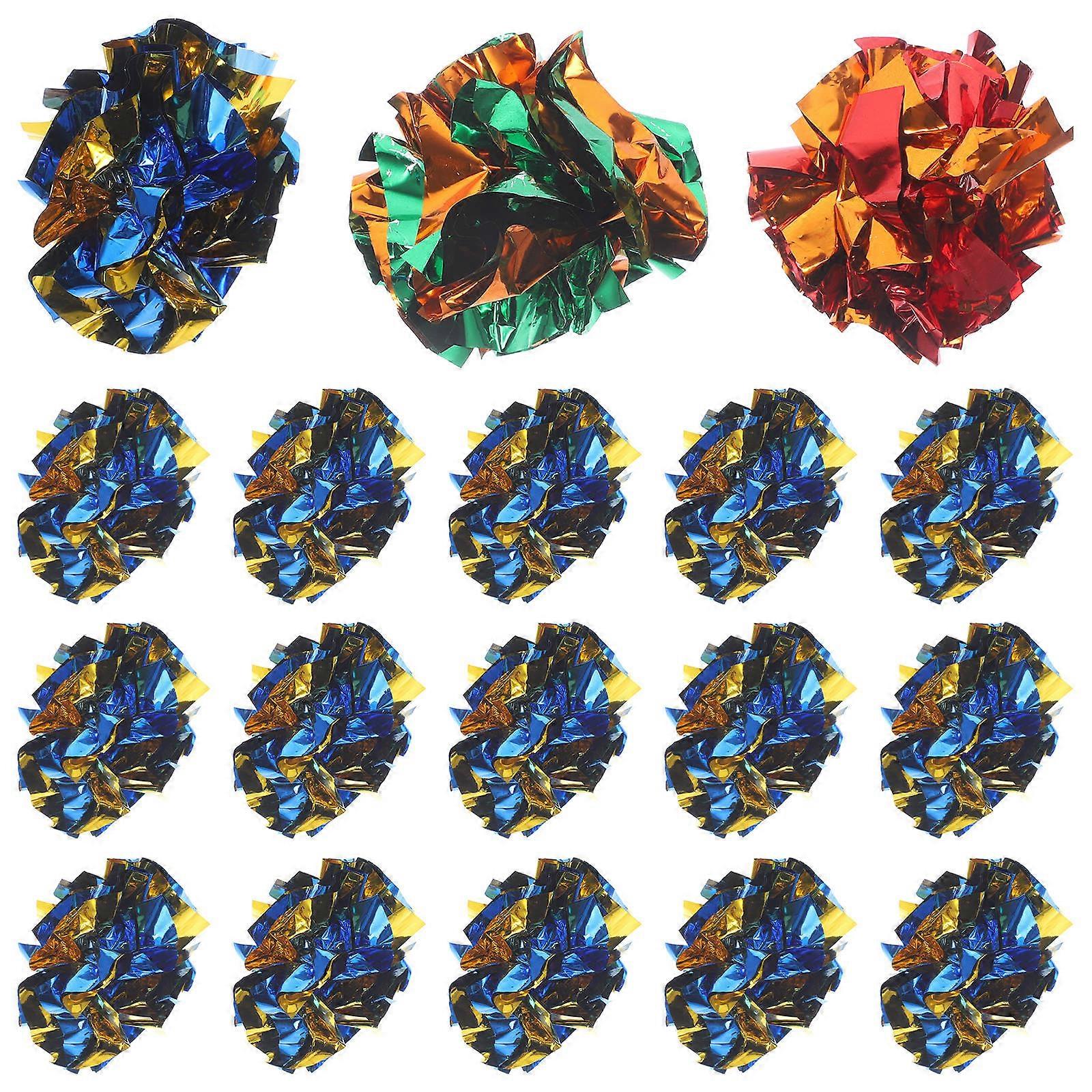 Cat Chasing Toys 20Pcs Crinkle Balls For Pet Cat Indoor Play Sound Stimulation