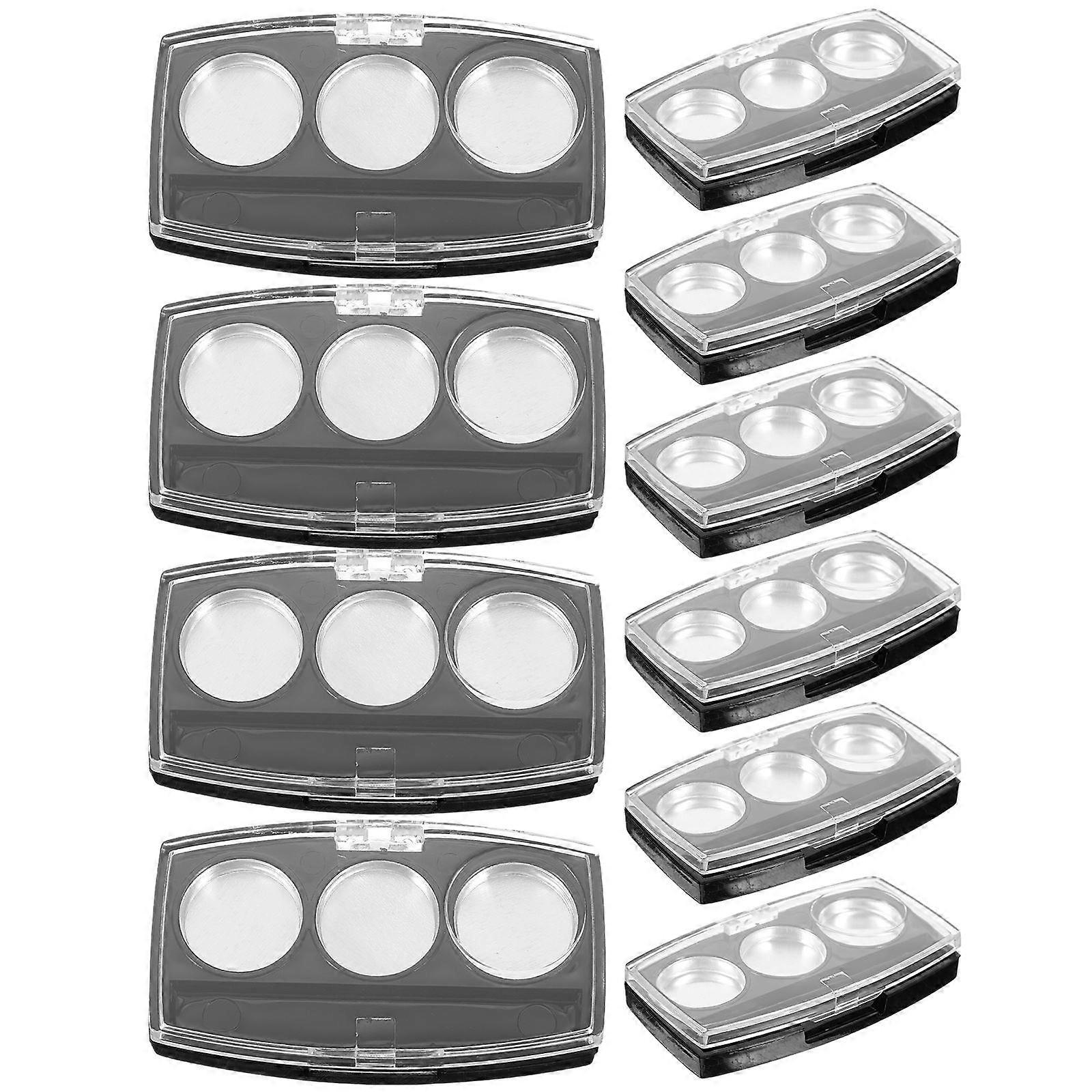 50Pcs Black Empty Eyeshadow Case for Storage Use Refillable Pallet Set