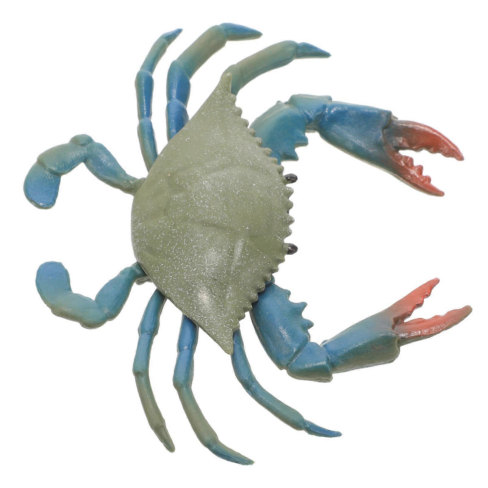 Artificial Crab Cooked Crab Models for Decor 4Pcs Assorted Color Toy