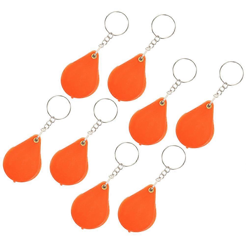 Mini Magnifying Glass Small Magnifier for Magnifying 8Pcs Keychain Set