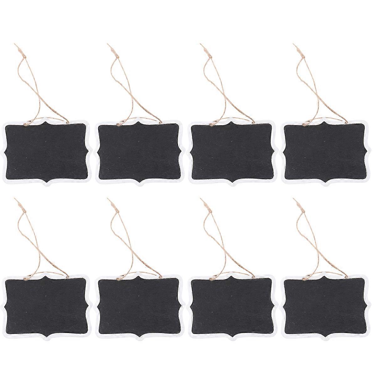 Message Board Double Sided Mini Wooden Hanging Blackboard for Decoration 60Pcs