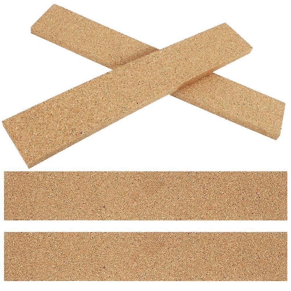 Cork Strips 12 Pcs For Home Users Wall Decoration Light Brown Practical Memo Board
