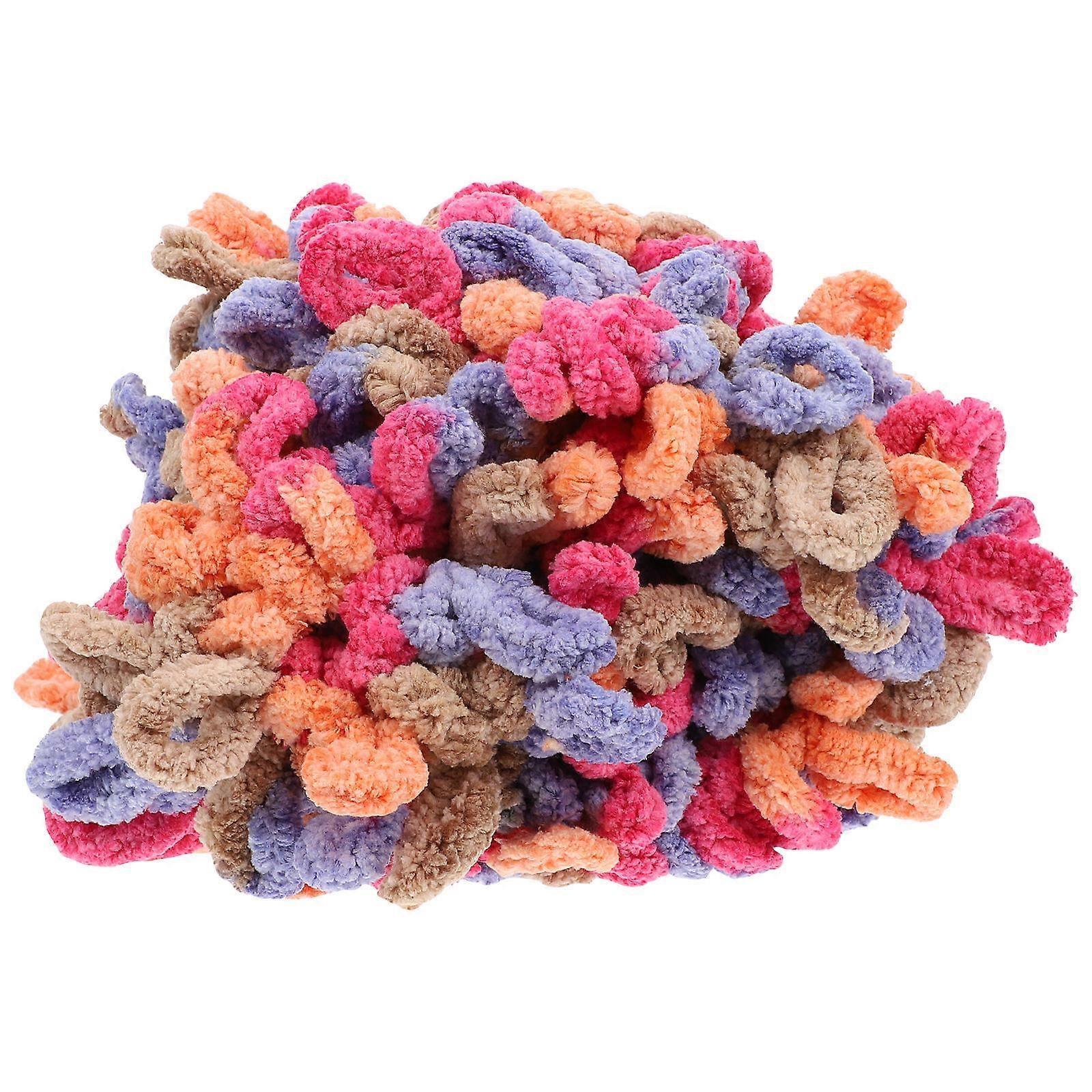 Hand Finger Knitting Yarn for Handcrafts 1 Roll Colorful Wool Yarn