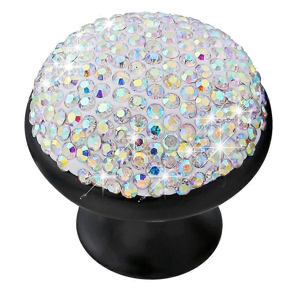 Cabinet Knob Aluminum Alloy Rhinestone Mushroom Pull Handle for Home Use Colorful and Black