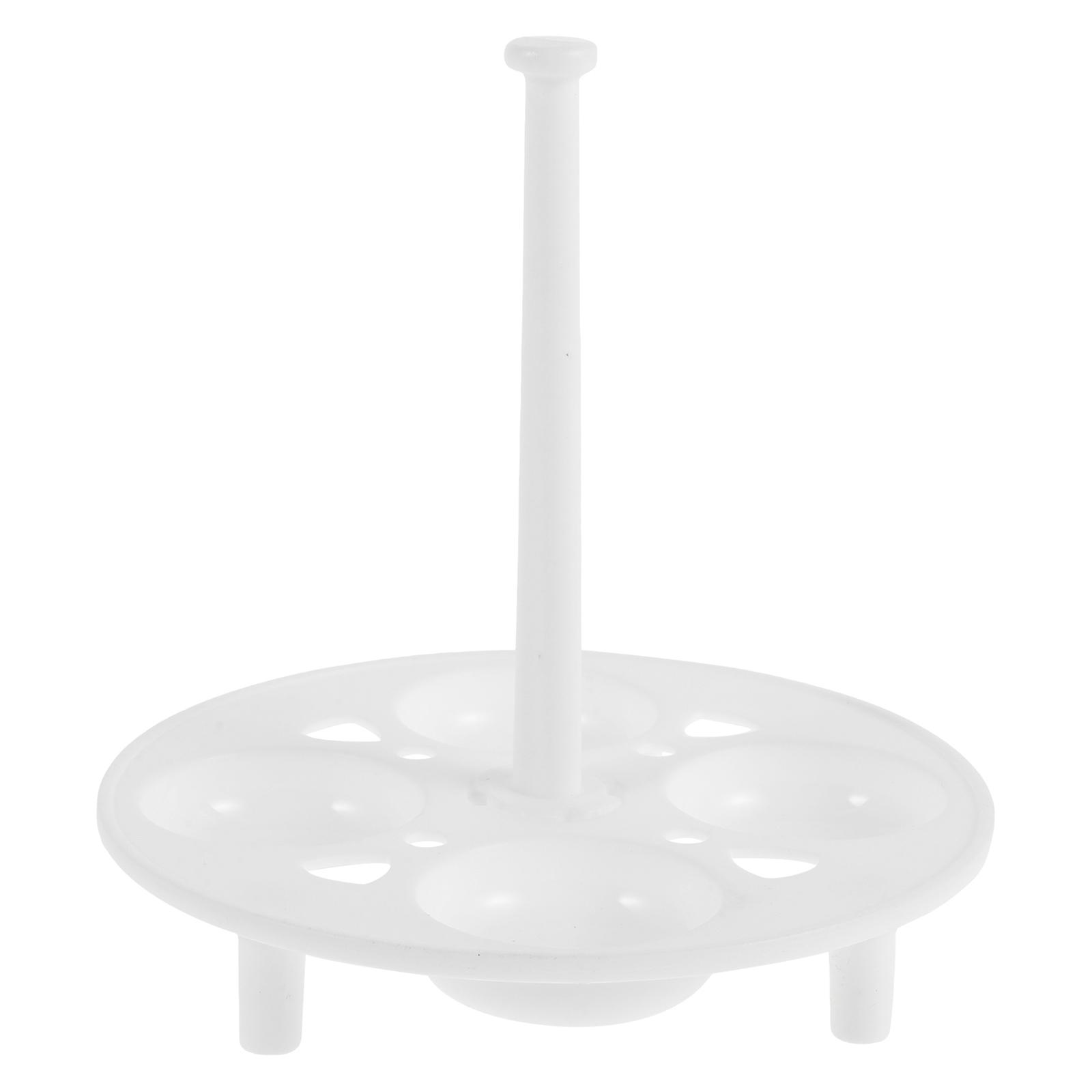 White Universal Egg Steaming Rack for Boiling Eggs 8Pcs Cooking