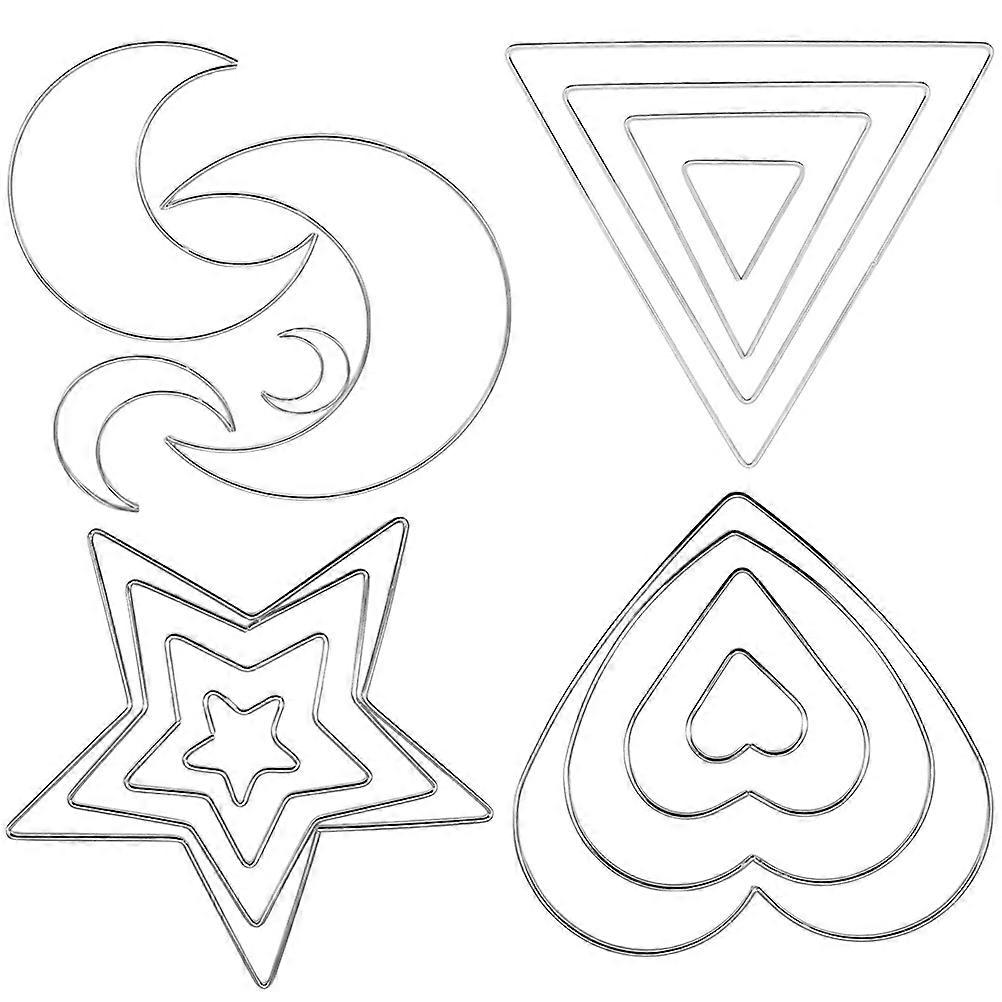 Silver Metal Hoop DIY Dream Catcher Making Frame with 80Pcs Set