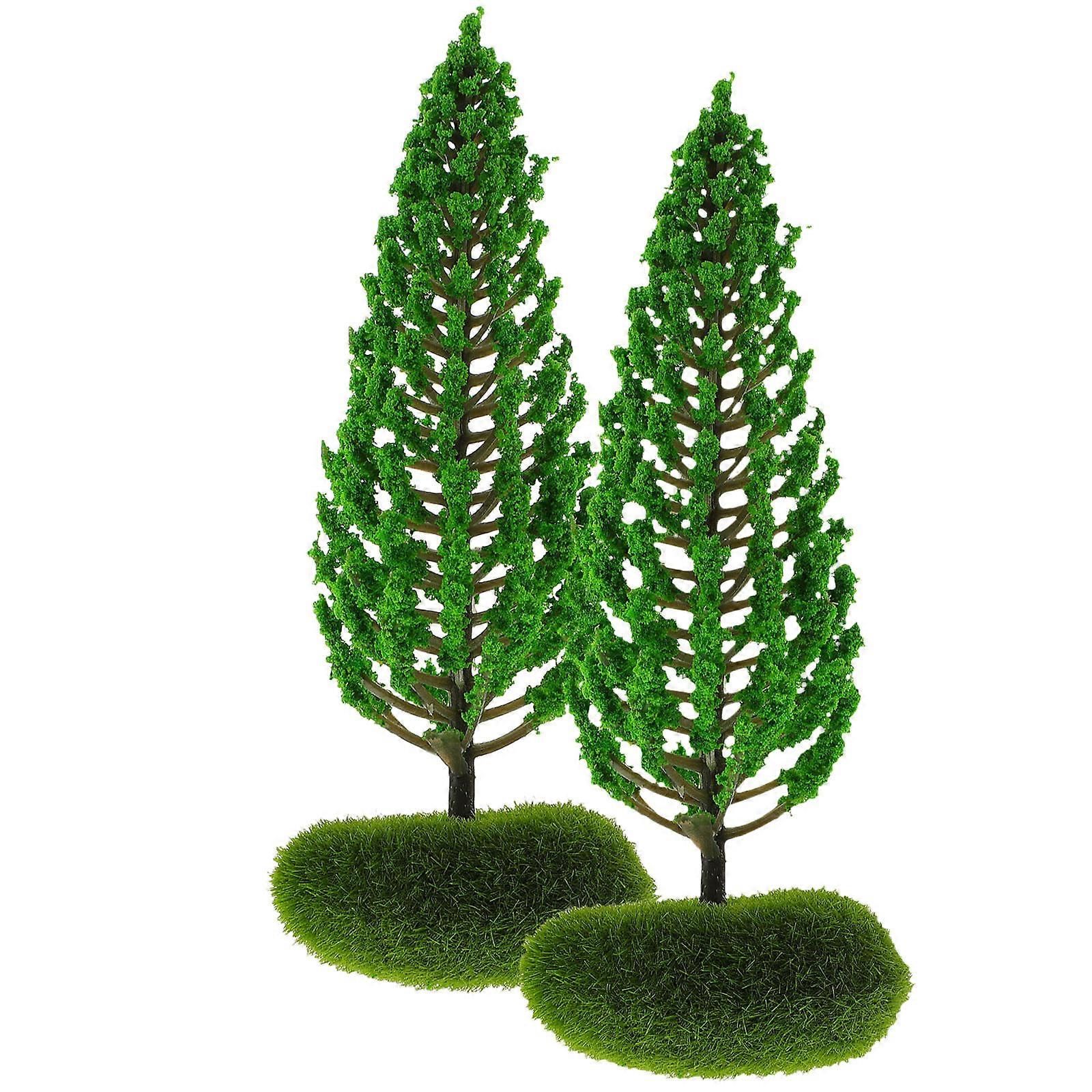 Miniature Diorama Trees Model For Artistic Creation In .5X5X3.5CM Landscape Decoration 6Pcs
