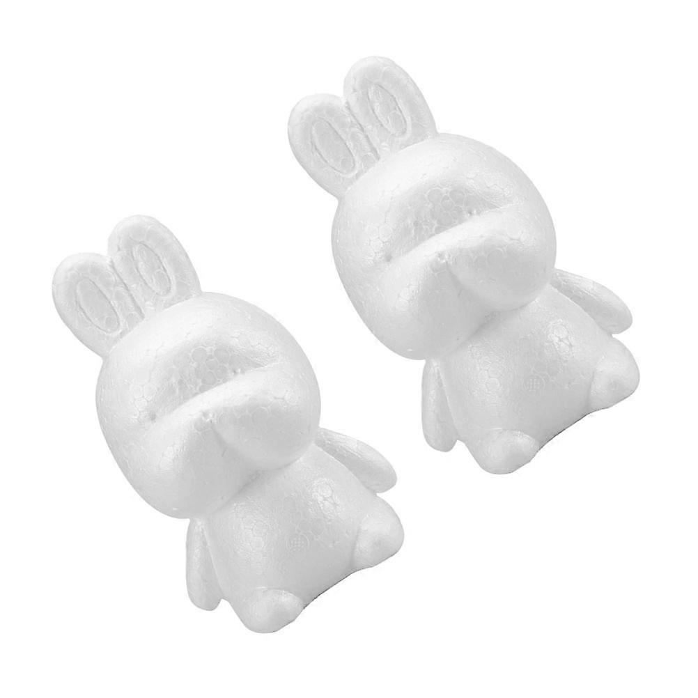 Rabbit Modeling 2Pcs Easter Rabbit Model for DIY Craft Decoration