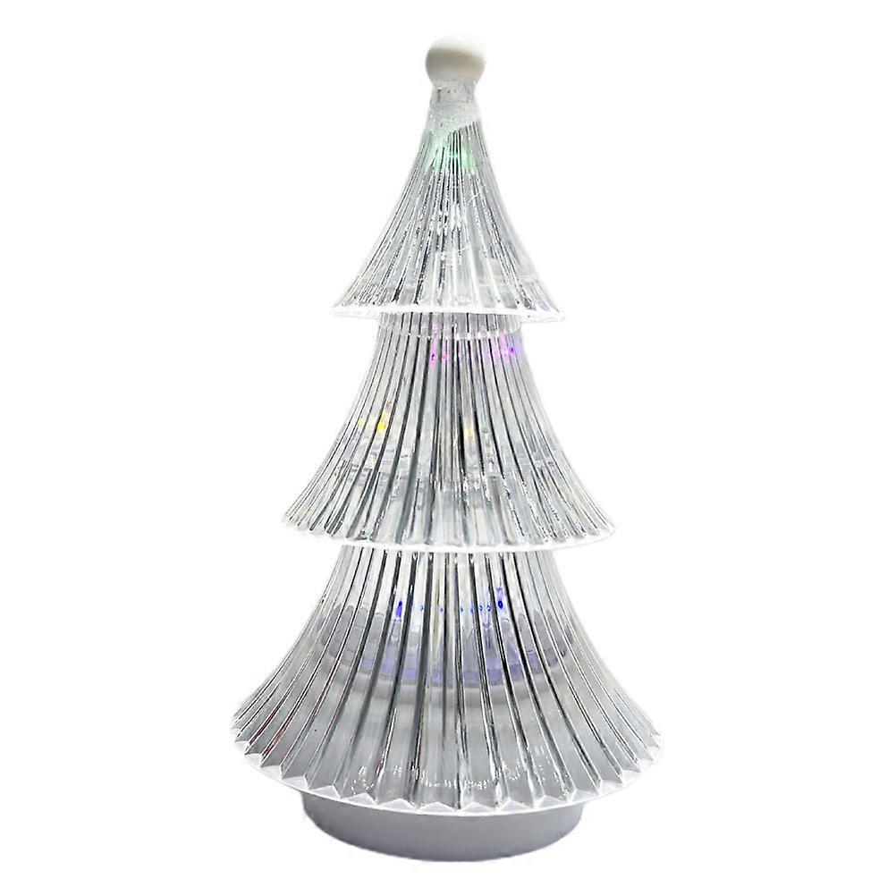 Transparent Christmas Tree Lamp Night Light Decor for Home Use 2Pcs