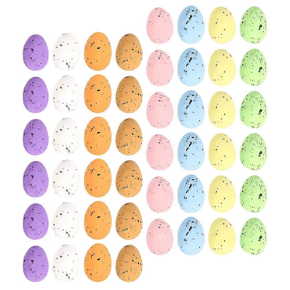 Small Foam Eggs Decorative Models for Easter Party 200Pcs Colored