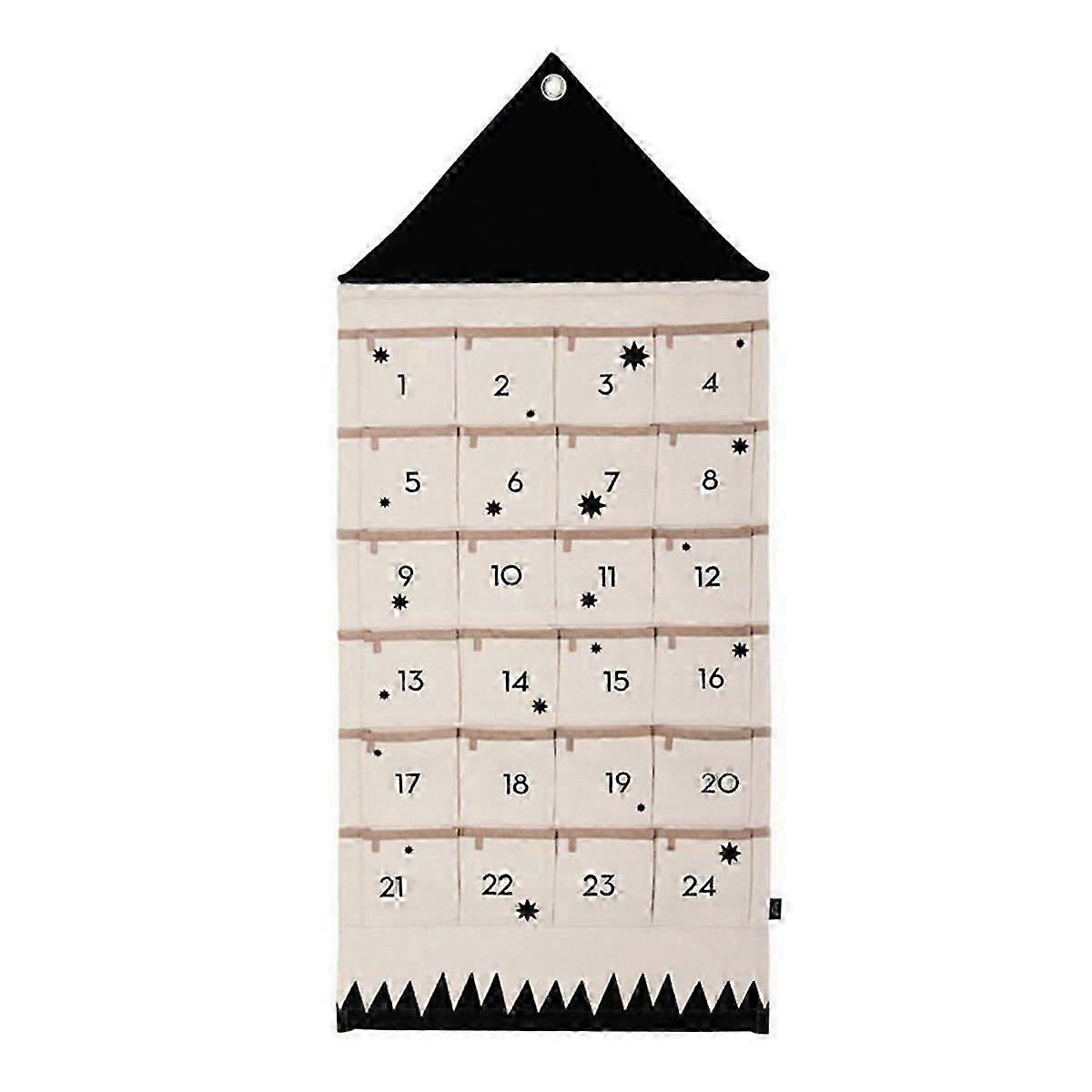 Asılı Depolama Torbaları,-Takvim,Kumaş -24 Cep ile Takvim,Çocuklar İçin Depolama Çikolata ve