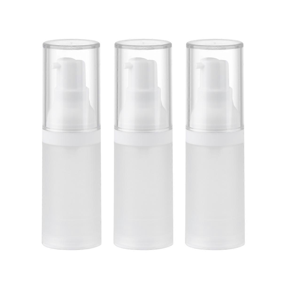 Lotion Containers Transparent Vacuum Pump Bottle for Use 3Pcs