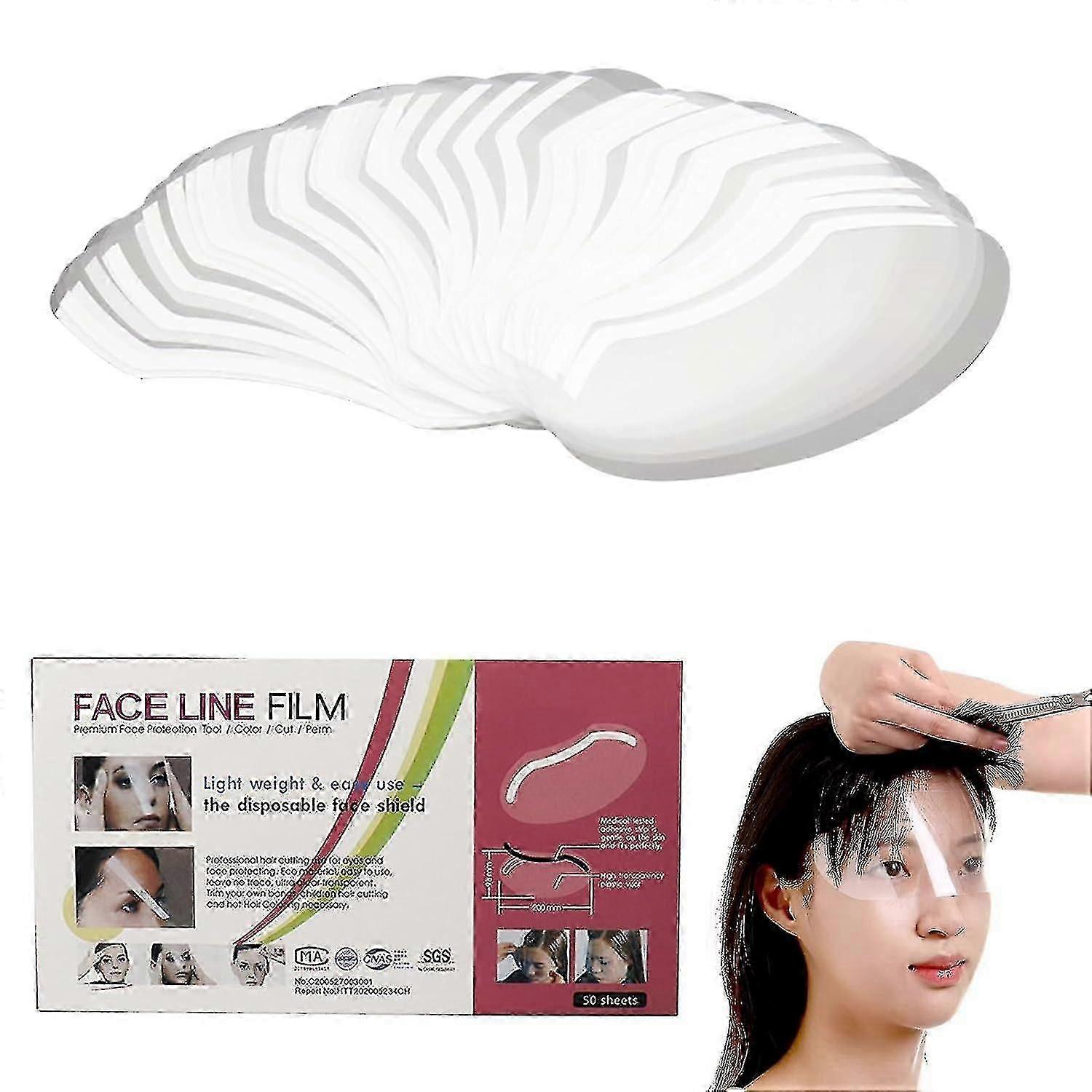 Lot de 50 masques de douche, masque pour les yeux waterproof après une opération de la cataracte, masque de douche transparent pour microblading - FKB