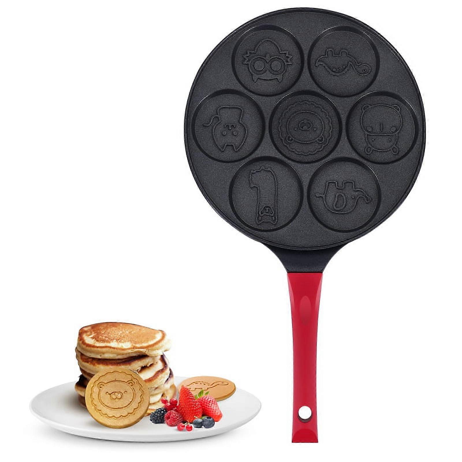 Pancake Maker - Non-Stick Pancake Pan Griddle Grill Pan, Black Animal
