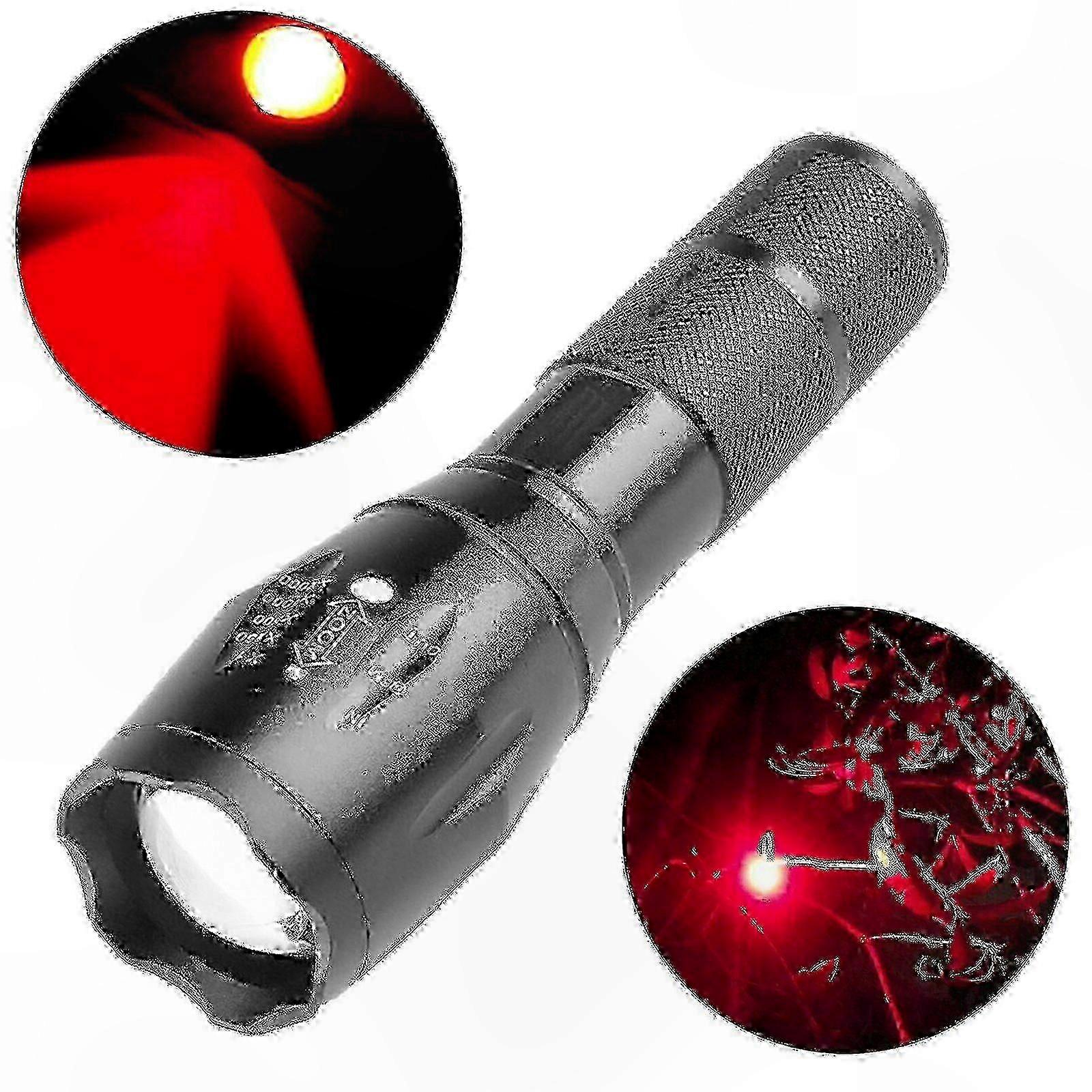 Red Light Therapy Device for Eye Health Support - Adjustable Focus Flashlight for Vision Enhancement