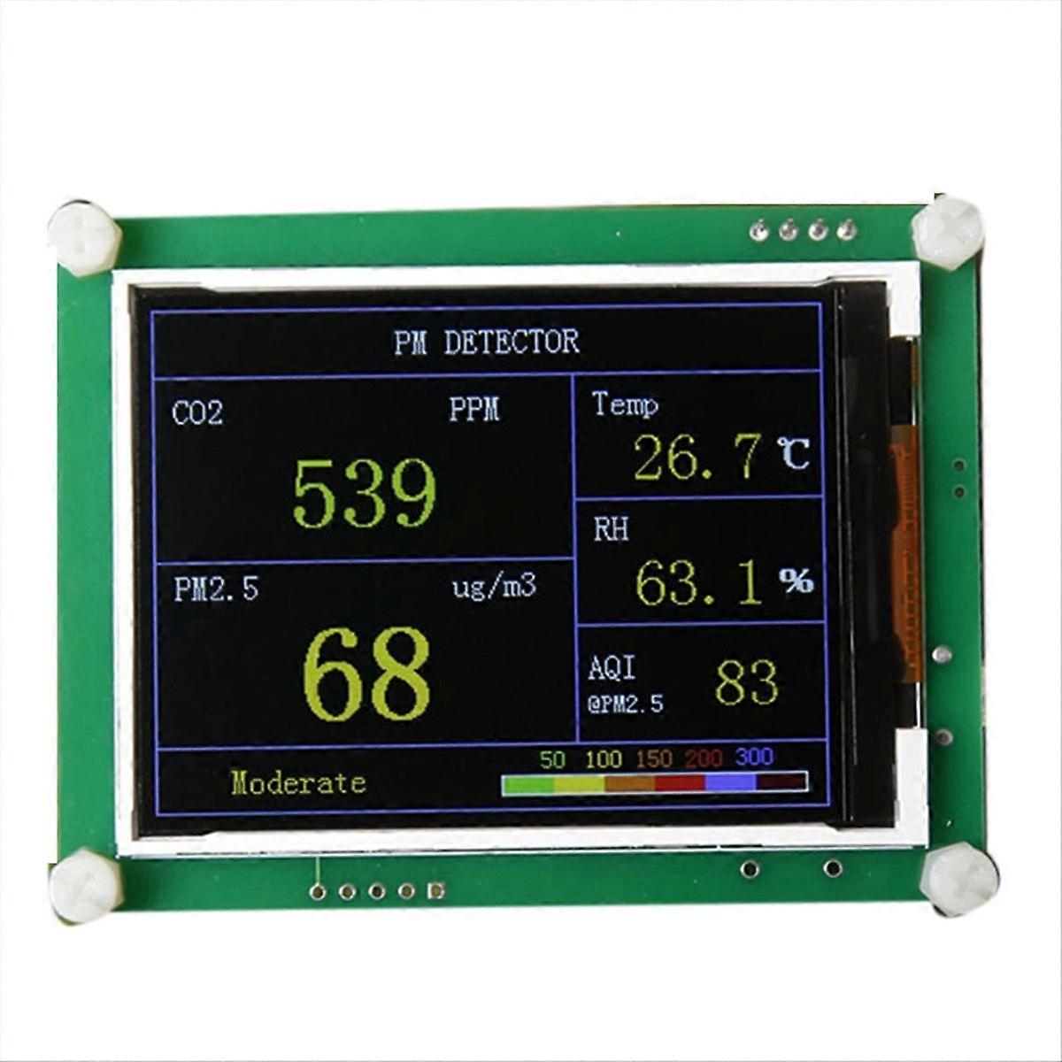 2,8-Zoll-Hochgeschwindigkeits-Digital-Auto-PM2,5-CO2-Luftqualitätsdetektor