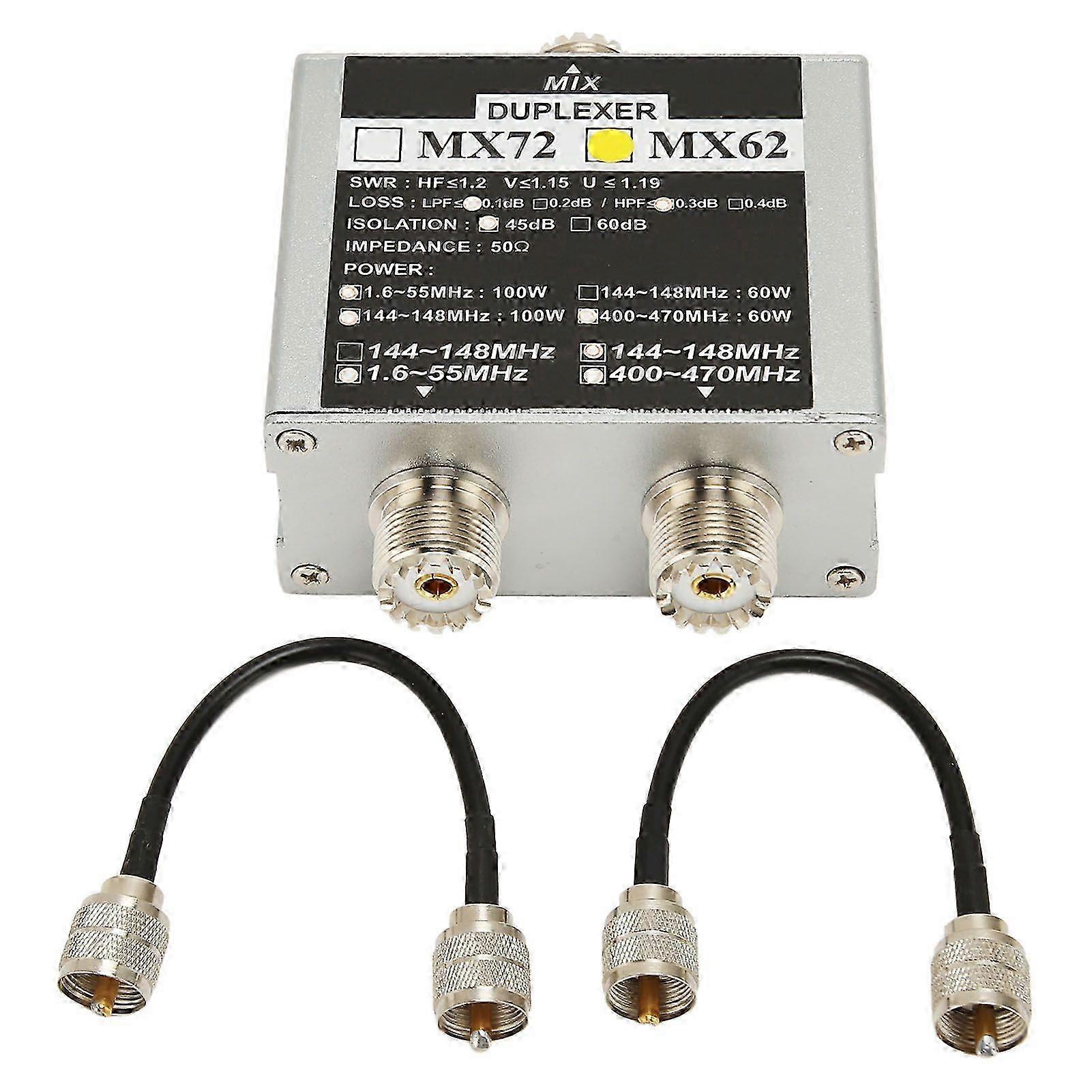 مجمع الهوائي VHF UHF HF موجة قصيرة 3 نطاق محطة عبور كومبينر