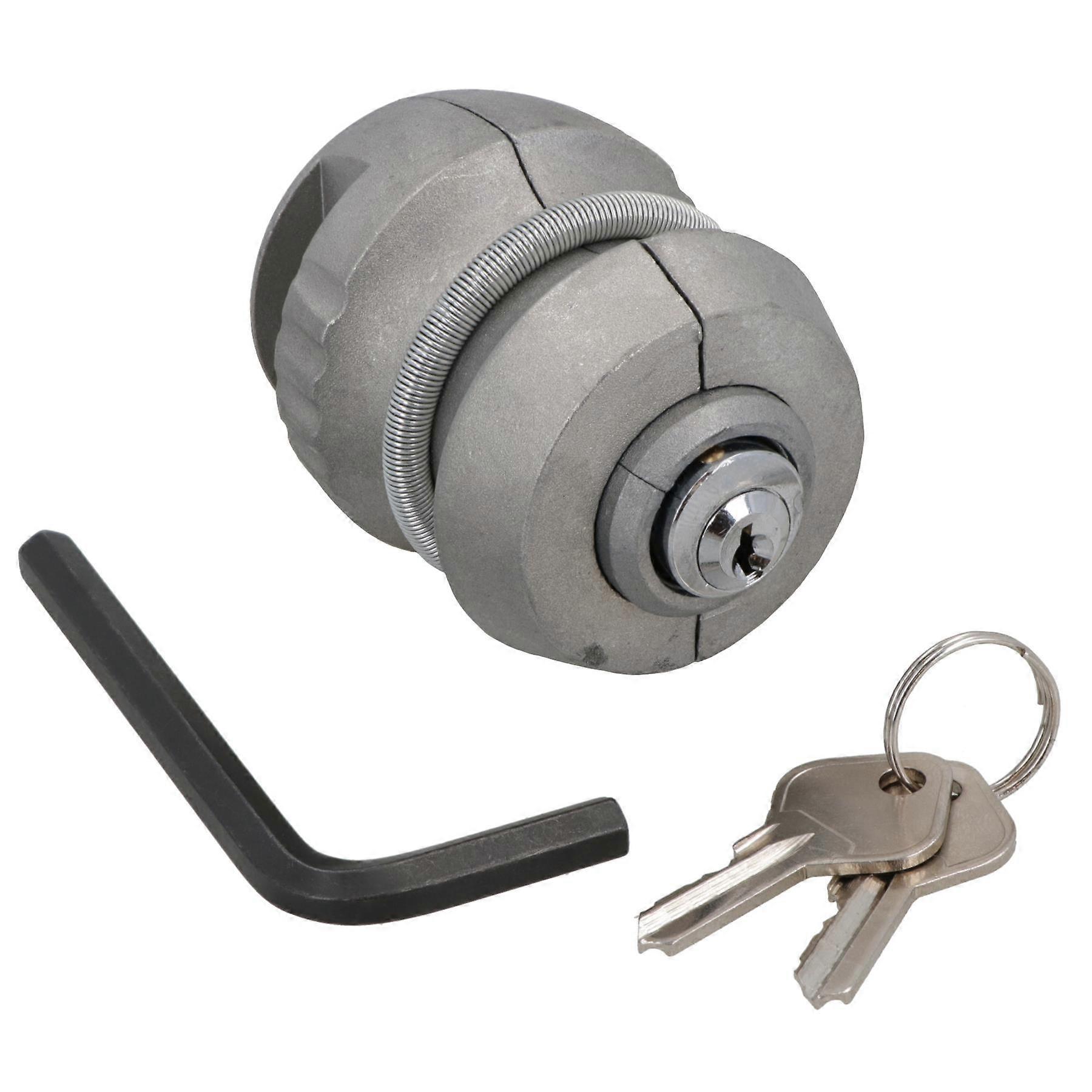 Trailer Hitch Coupling Lock 50mm Ball Security Insert Caravan Horse Box