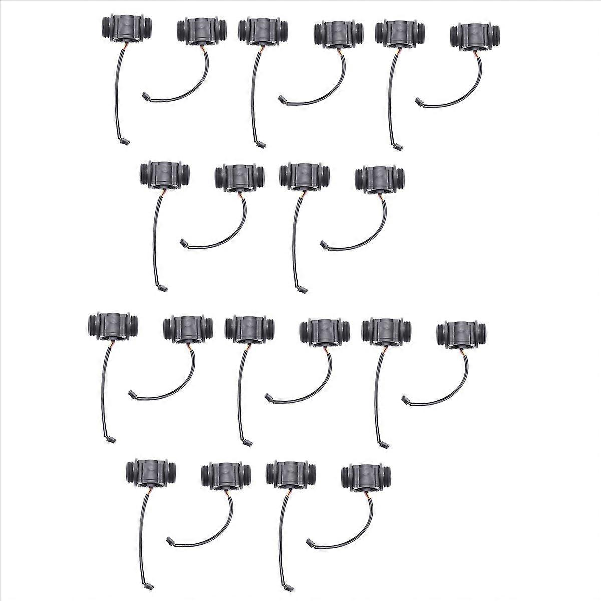 2PCS Water Flow Sensor Fuel Flow Meter Water Meter Sensor 1-60L/Min